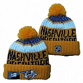 Nashville Predators Team Logo Knit Hat YD (1),baseball caps,new era cap wholesale,wholesale hats